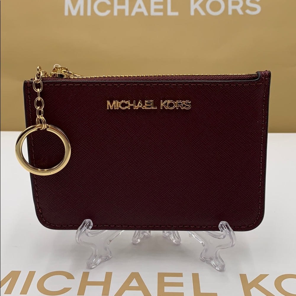 MICHAEL KORS JET SET TRAVEL SM TZ COINPOUCH W ID - Picture 1 of 16